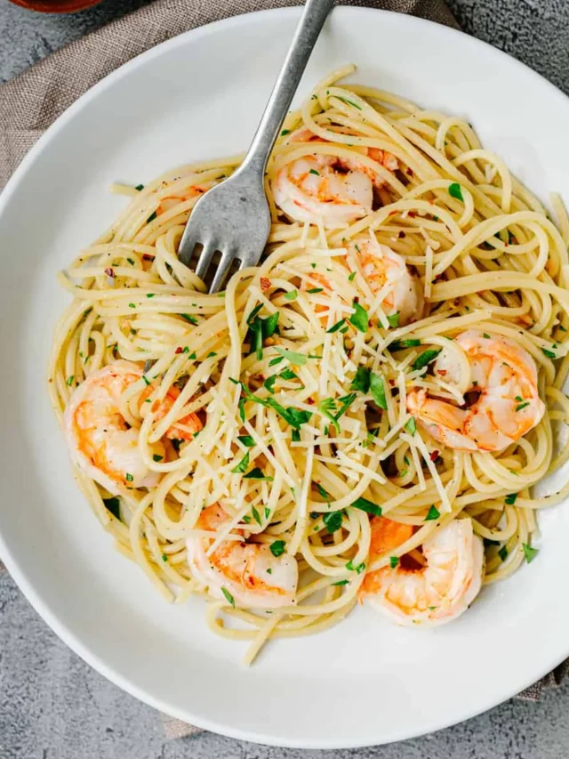 Garlic Butter Shrimp Scampi Pasta Recipe